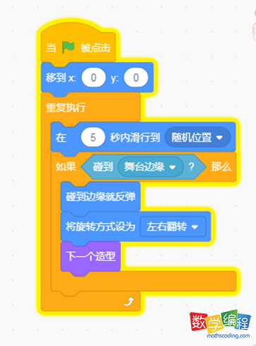 scratch编程实现海底变色游动的水母代码