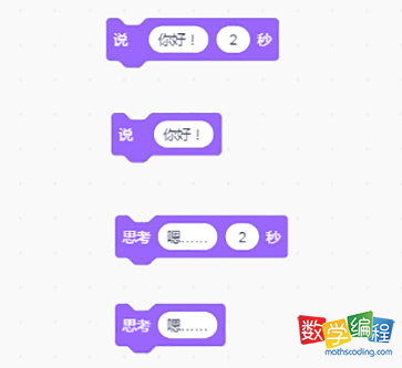 scratch外观指令有哪些，分别有什么作用