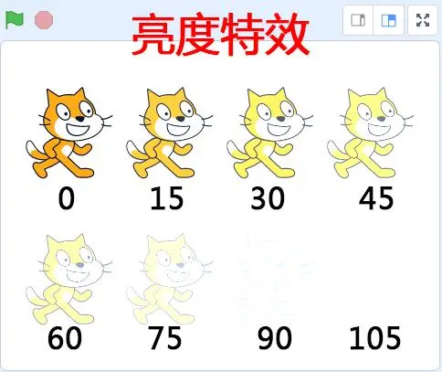scratch亮度特效
