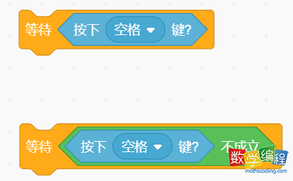 按下空格为真，按下空格不成立就是抬起空格键为真