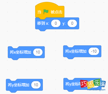 scratch实现上下左右移动