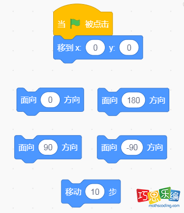 scratch实现上下左右移动