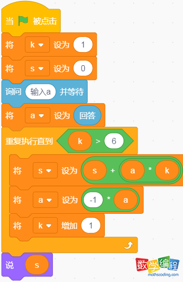 scratch高考流程图算法题解题代码