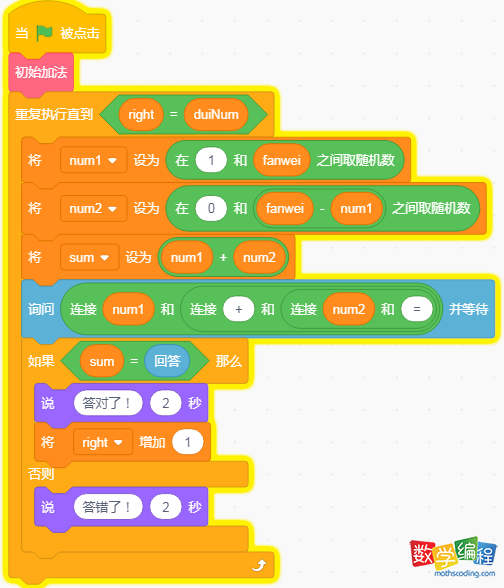 主体循环判断数值加法
