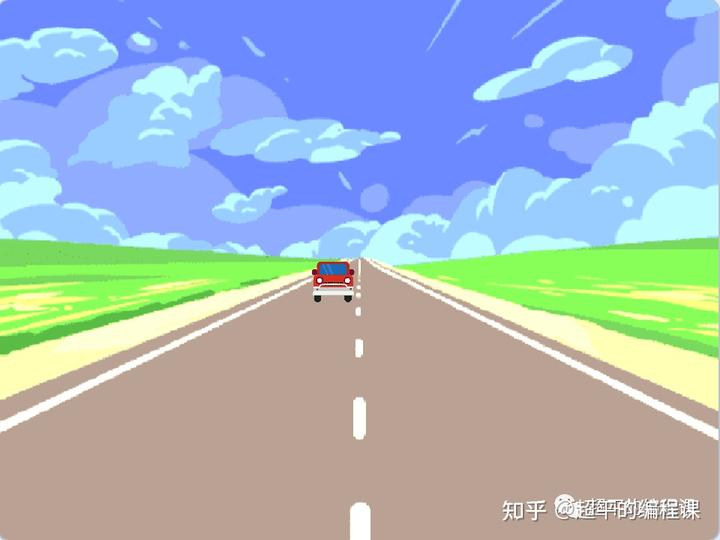 行驶的汽车-第14届蓝桥杯国赛Scratch真题初中级组第1题