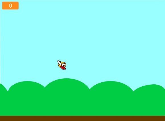 scratch实现flabby bird的小鸟飞行动作